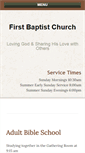 Mobile Screenshot of firstbaptistsisterbay.com